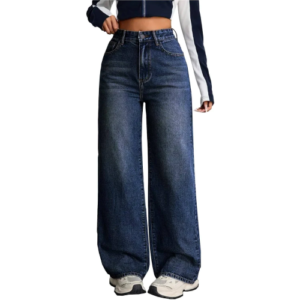 New Project (12) Women's Stretchable High Waist Baggy Denim Jeans