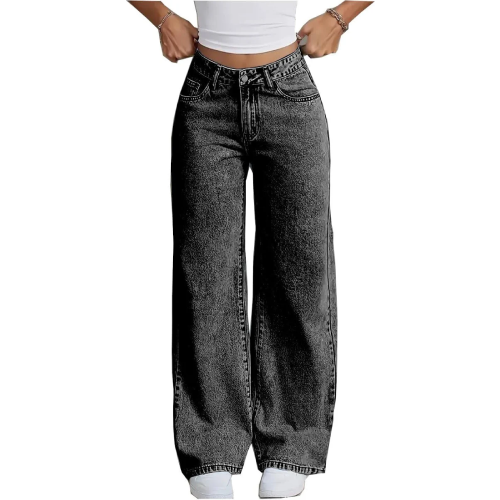 Women's Stretchable High Waist Baggy Jeans