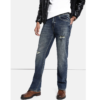 Men's Bootcut Highly Distressed Casual Jeans