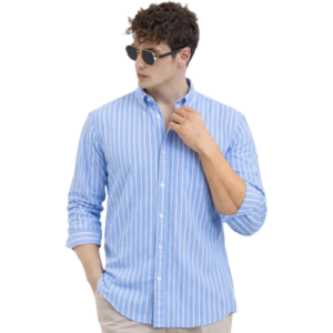New Project (9) Men's Casual Printed Striped Stylish Shirt