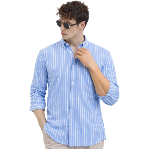 Men's Casual Printed Striped Stylish Shirt