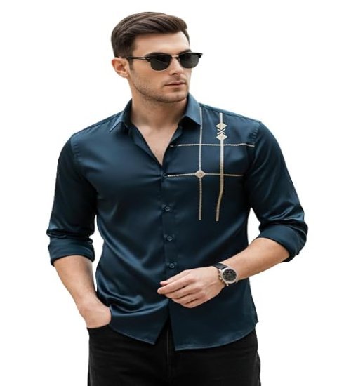 Men’s Premium Satin Shirt for Party